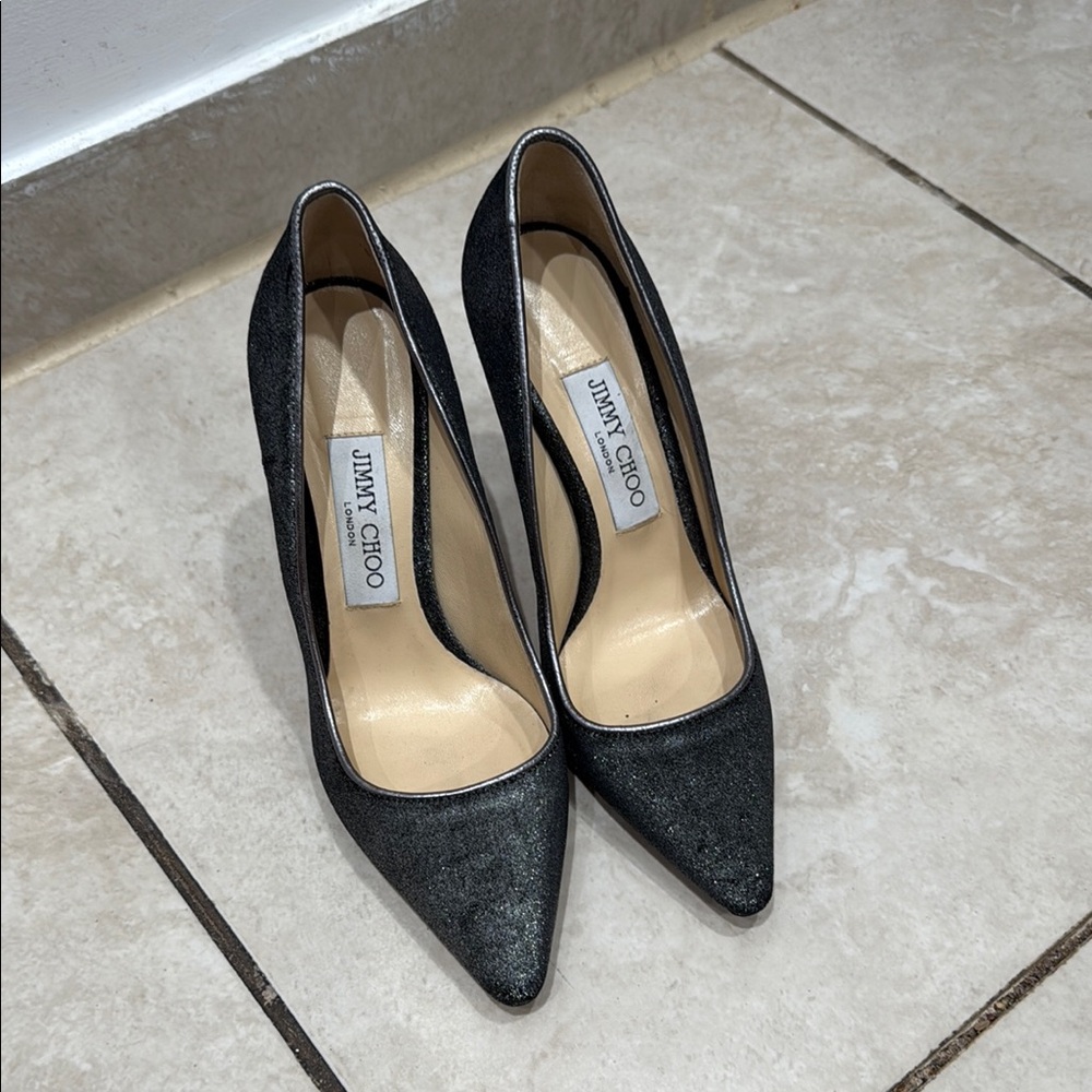 Jimmy Choo Glittering Black Heels